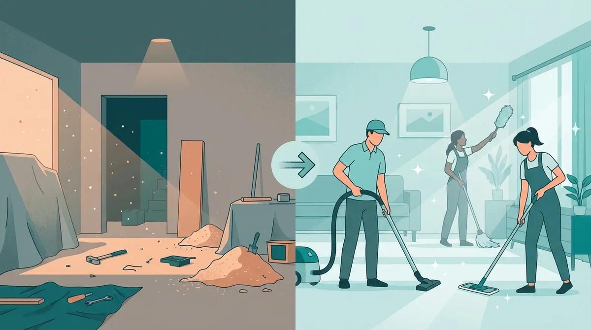 home renovation cleaning and detailing